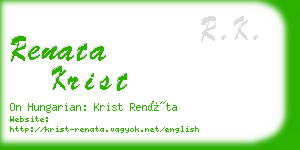 renata krist business card